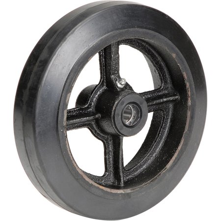 Casters, Wheels & Industrial Handling 8 x 2 Mold-On Rubber Wheel, 5/8 Axle CW-820-MOR 5/8